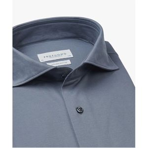 Profuomo Japanese Knitted Hemd Denim Blau - Größe 37