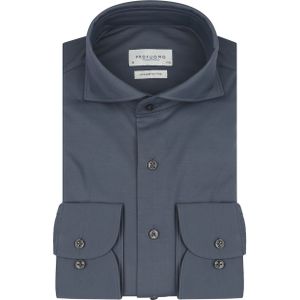 Profuomo Bruin Gebreid Overhemd - Lange Mouwen