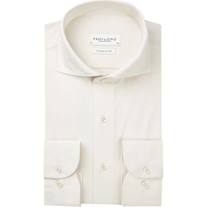 Profuomo Overhemd Witte Japanse Brei - Lange Mouwen