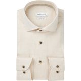 Profuomo slim fit heren overhemd, Oxford, off white