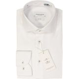 Profuomo Twill Hemd - Katoen - Wit - Slim-fit