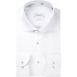 Profuomo Twill Hemd - Katoen - Wit - Slim-fit