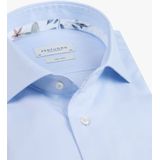 Profuomo slim fit heren overhemd, twill, lictblauw