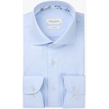 Profuomo slim fit heren overhemd, twill, lictblauw