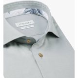 Profuomo slim fit heren overhemd, twill, groen