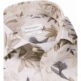 Profuomo slim fit heren overhemd, popeline, beige