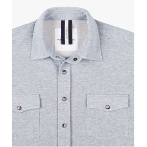 Profuomo - PPWF10005E - Overshirt - Lichtgrijs - Hoogwaardig Materiaal