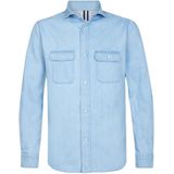 Profuomo - Overshirt - Blauw - Katoen