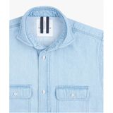 Profuomo - Overshirt - Blauw - Katoen