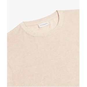Profuomo - T-shirt - Beige Gemêleerd - Lyocell Mix