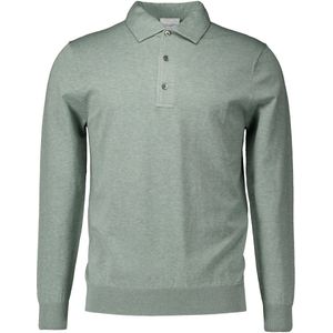 Profuomo - Trui - Groen Gemêleerd - 56% Tensel 20% Katoen 20% Polyamide 4% Zijde