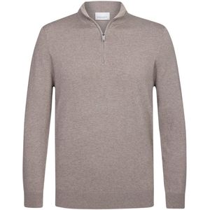 Profuomo - PPWJ10007C/H3 - Trui - Bruin - Gemaakt van 56% Lyocell, 20% Katoen, 20% Polyamide, 4% Zijde