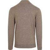 Profuomo - PPWJ10007C/H3 - Trui - Bruin - Gemaakt van 56% Lyocell, 20% Katoen, 20% Polyamide, 4% Zijde