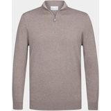Profuomo - PPWJ10007C/H3 - Trui - Bruin - Gemaakt van 56% Lyocell, 20% Katoen, 20% Polyamide, 4% Zijde