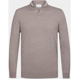 Profuomo - PPWJ10007C/H3 - Trui - Bruin - Gemaakt van 56% Lyocell, 20% Katoen, 20% Polyamide, 4% Zijde