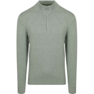Profuomo - Trui - Lichtgroen - Gemêleerd - Luxury Basic - Lyocell