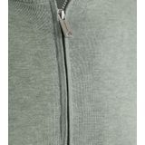 Profuomo - Half Zip - Trui - Groen - Lyocell/Katoen/Polyamide/Zijde