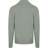 Profuomo - Half Zip - Trui - Groen - Lyocell/Katoen/Polyamide/Zijde