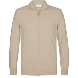 Profuomo vest beige Luxury Basic lyocell gemêleerd