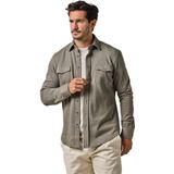 Profuomo Overshirt Groen - Regular Fit - Lange Mouwen