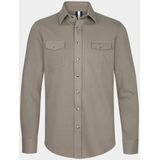 Profuomo Overshirt Groen - Regular Fit - Lange Mouwen