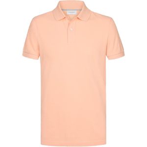 Profuomo slim fit heren polo, oranje