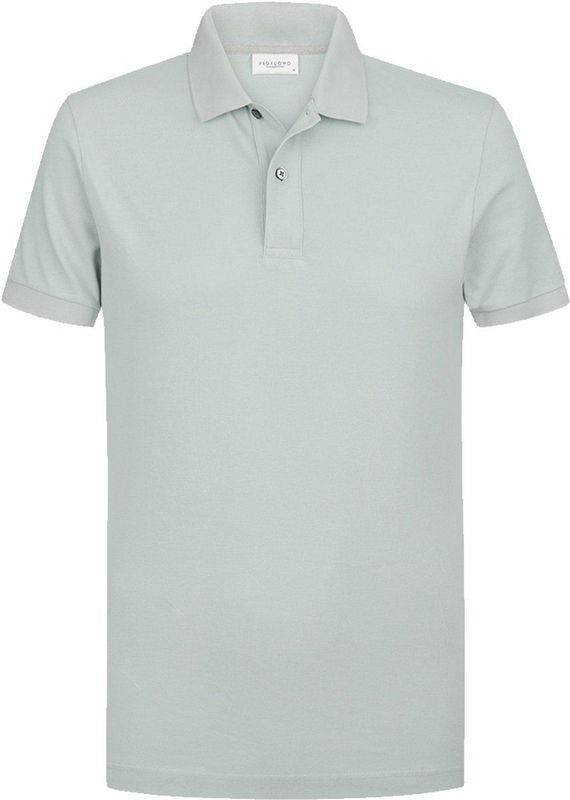 Profuomo slim fit heren polo, mintgroen