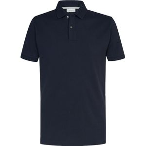 Profuomo slim fit heren polo, navy blauw