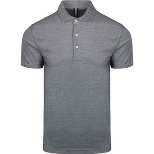 Profuomo Poloshirt Luxury Knitted Melange Blau - Größe S