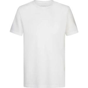 Profuomo - Japanese Knit T-shirt - Blauw - Korte Mouwen - Ronde Hals