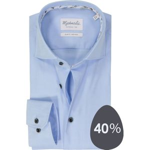 Michaelis slim fit heren overhemd, twill, blauw