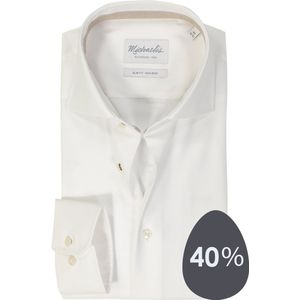 Michaelis - Heren Overhemd - Blauw - Dobby Weving - Easy Iron Kwaliteit