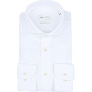 Profuomo - Overhemd - Wit - 100% Katoen - Slim Fit
