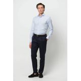 Profuomo - Basketweave Overhemd - Lichtblauw - Slim-fit - Strijkvrij Katoen