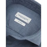 Profuomo - Dobby Mouliné - Overhemd - Lichtblauw - Slim-fit - Lange Mouw
