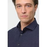 Profuomo - Overhemd - Navy - Peached Twill Flanel - Slim-fit - Lange Mouw