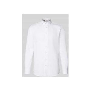 Profuomo - Slim Fit - Overhemd - Wit - Strijkvriendelijk