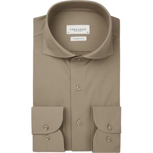 Profuomo slim fit heren overhemd, jersey, grijs