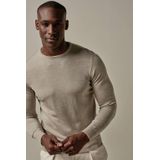 Profuomo - Slim Fit Trui - Beige - 100% Wol