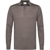 Profuomo - Gebreide Trui - Taupe - 100% Wol