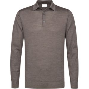 Profuomo - Gebreide Trui - Taupe - 100% Wol
