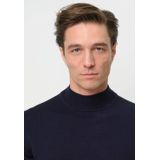 Profuomo - Slim Fit - Gebreide Trui - Donkerblauw - 100% Wol