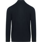 Profuomo - Slim Fit - Gebreide Trui - Donkerblauw - 100% Wol