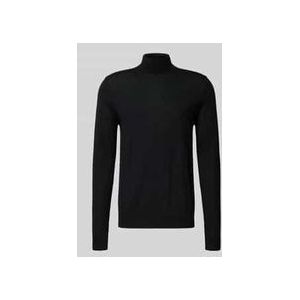 Profuomo - Slim Fit Coltrui - Zwart - 100% Wol