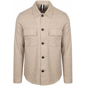 Overshirt - Beige - Wol Gebreid - Lange Mouw