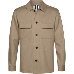 Overshirt - Beige - Wol Gebreid - Lange Mouw