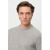Profuomo - Gebreide Trui - Lichtgrijs - Wol
