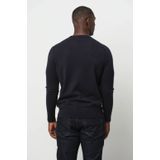 Profuomo - Gebreide Trui - Donkerblauw - Wol