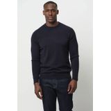 Profuomo - Gebreide Trui - Donkerblauw - Wol