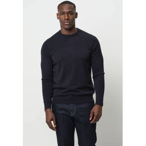 Profuomo - Gebreide Trui - Donkerblauw - Wol